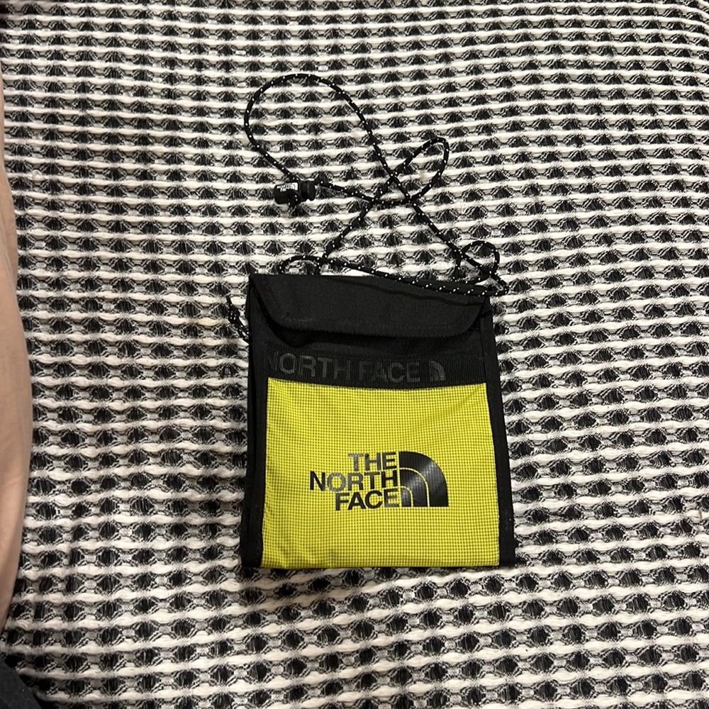 The North Face yellow/green “Bozer” Neck Pouch